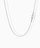 Valik [925 Silver] No.79 Green Tack Snake Chain Necklace