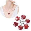 Artistic Crafted Flower Crystal Pendant Set Natural Stone Flower Pendant Charm For Handmade Jewelry And Necklace