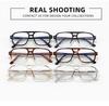 Trendy Unisex Anti-Blue Light Flat Lens Glasses - Simple High-Grade Style
