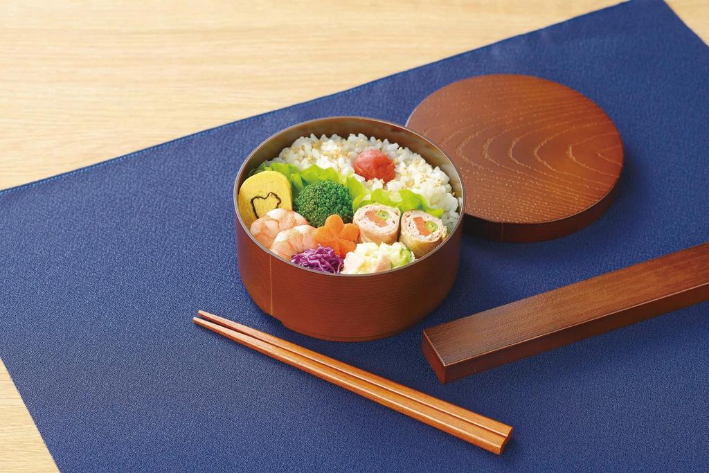 Kakusei Bento Magewappa Dishwasher and Microwave Includes Chopstick and Rubber Made In Japan TW-12 Box, Style, Round, 500ml, Safe, Chopsticks, Case,