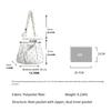 New Spring Floral Pleated Crossbody Bag, Large Capacity Korean Relaxed Tote, Fashionable Ladies' Shoulder Bag