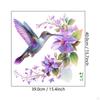 Hummingbird Flower Wall Sticker Decal PVC Wallpaper Waterproof Art Decor Mural for Dining
