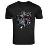 DJ Headphones T-Rex Dinosaur Graphic T-Shirt Funny Music Tee