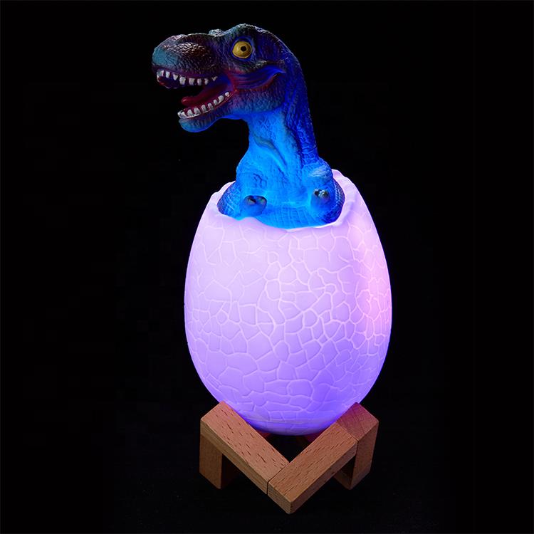Dálkové ovládání dobíjecí noční dinosauří lampa pro děti Led noční světlo 3D LED lampa Moon