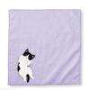 Small Milk Cat Handkerchief Small Hand Towel Cat Pattern Portable Sweat Catty Pocket Handkerchief Square Towel Japanese