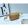 Borsa a Spalla Quadrata Mini Monocolore Tessuta a Mano da Donna Compatta a Tracolla Con Grande Capacità Morbida Pelle PU