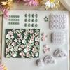 5Pcs Leaf Clay Earring Cutter Flower Clay Cutter Set for Earrings Making, Clay Earring Cutter Tool for Jewelry Making