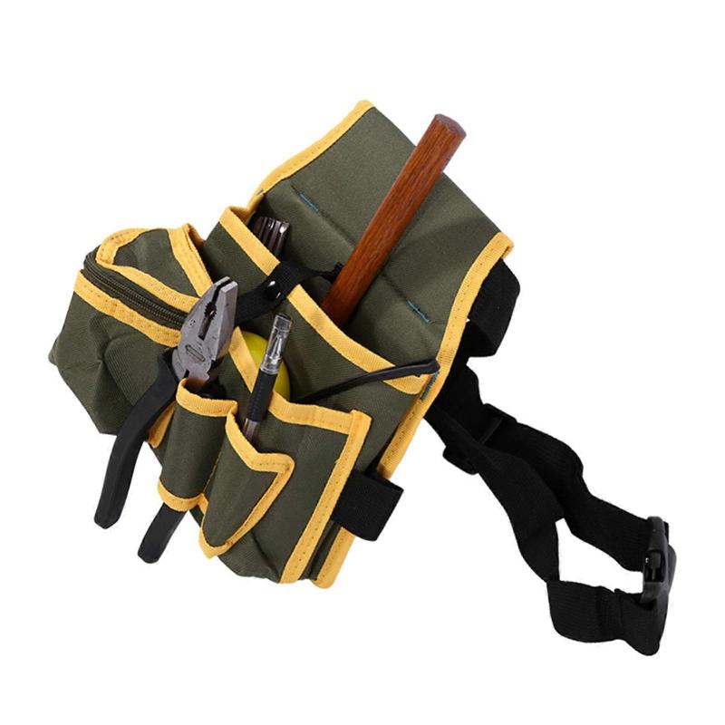 Portable Pocket Pouch Tool Belt Bag Carpenters Canvas Garden Screwdriver Repair Tools Multifunctional Adjustable Waist
