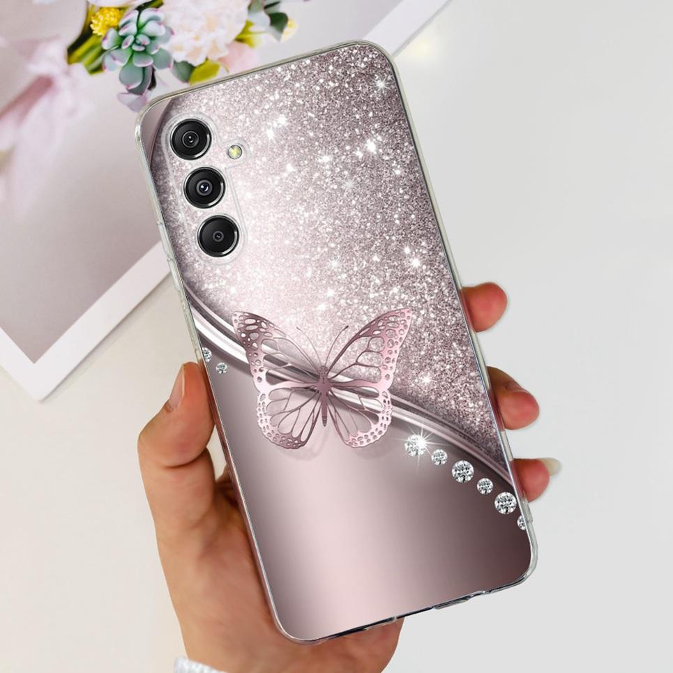 

For Samsung M34 5G Case Love Heart Cat Dinosaur Astronaut Painting Soft Clear Silicone Bumper Coque Fundas For Galaxy M34 5G Bag Samsung M34 5G