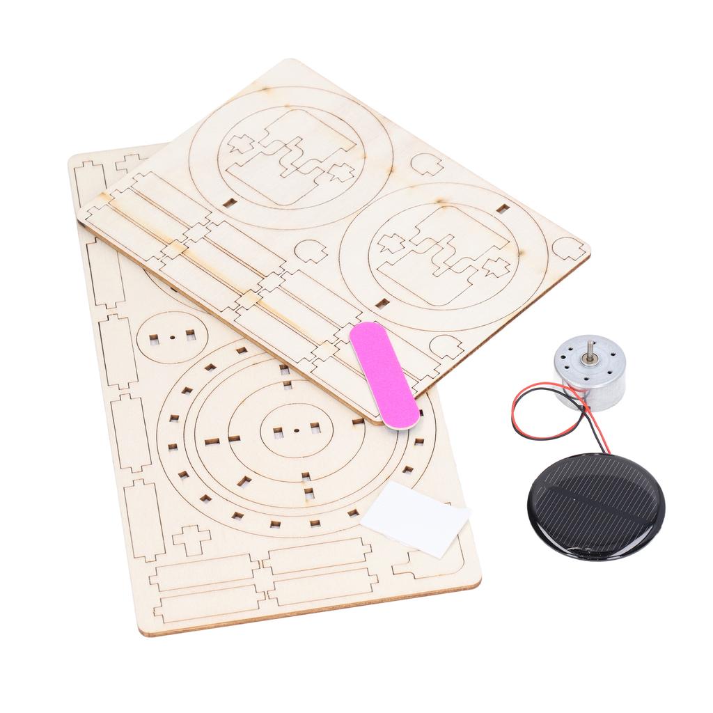 Solar Rotierender Doppelring Wissenschaftliches Lernspielzeug Handgefertigt DIY Zusammenbaumodell für Kinder