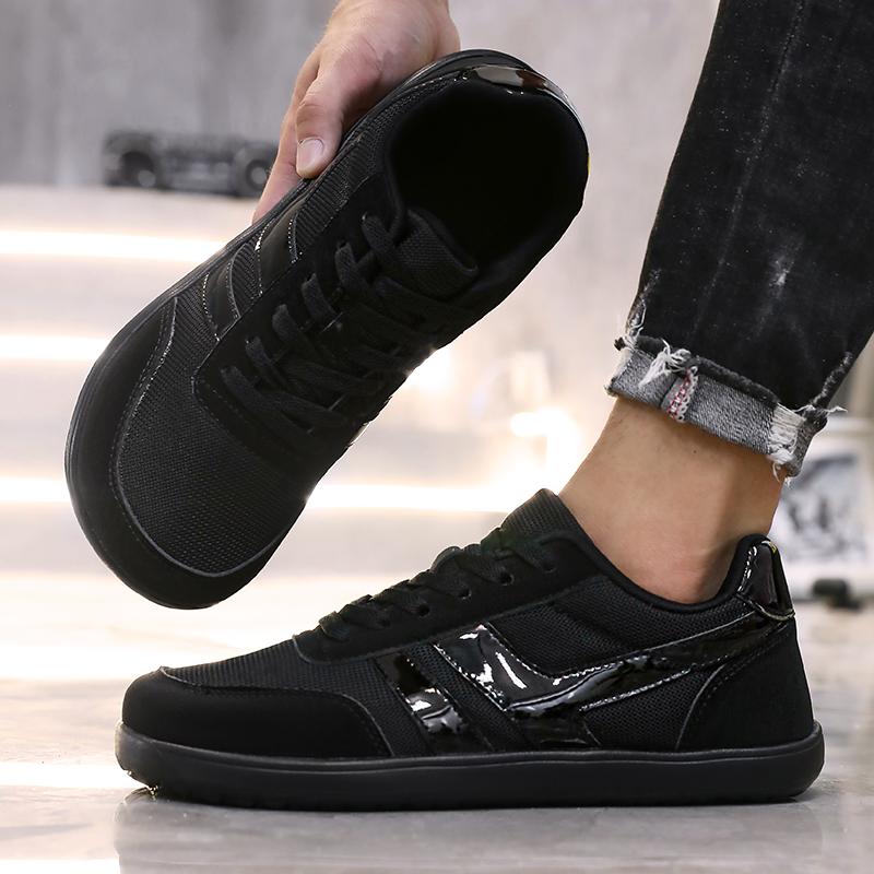 Men's Minimalist Barefoot Shoes Cross Training Shoes Anti Slip Wide Toe Walking Shoes Lightweight Tennis Social Shoe Male 2025
