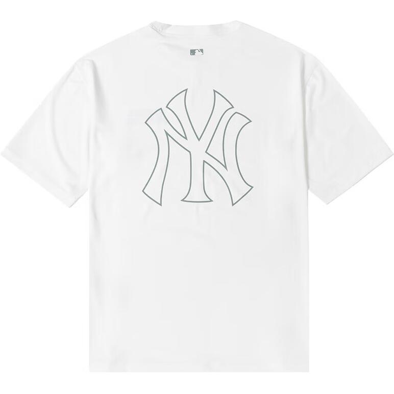 MLB New York Yankees Large Logo Comfortable Soft Pullover Short Sleeve T-Shirt Unisex T-Shirts Off-White 3ASWB2243-50WHS