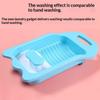 Portable Manual Plastic Washboard Compact Hand Wash Tool for Underwear Socks Small Clothes Dorm Students Apartment Use