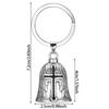 Fashion Red Cross Guardian Angel Wings Motorcycle Keychain Men Biker Rider Exorcist Keychain Amulet Lucky Amulet Accessory Gift