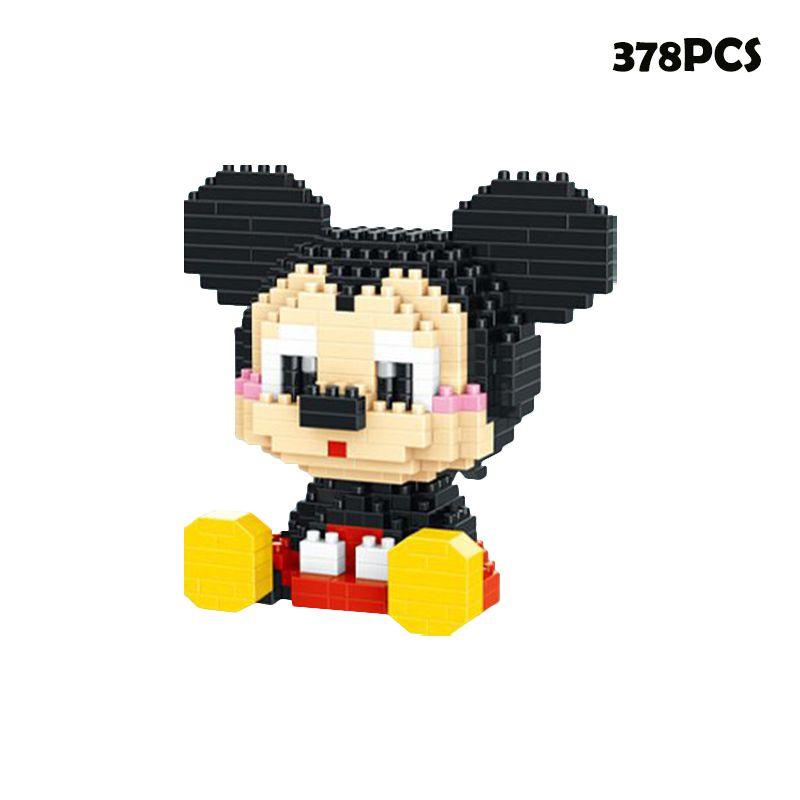 Disney Mickey Minnie Goofy Cartoon Building Blocks For Kids' Intelligence Development