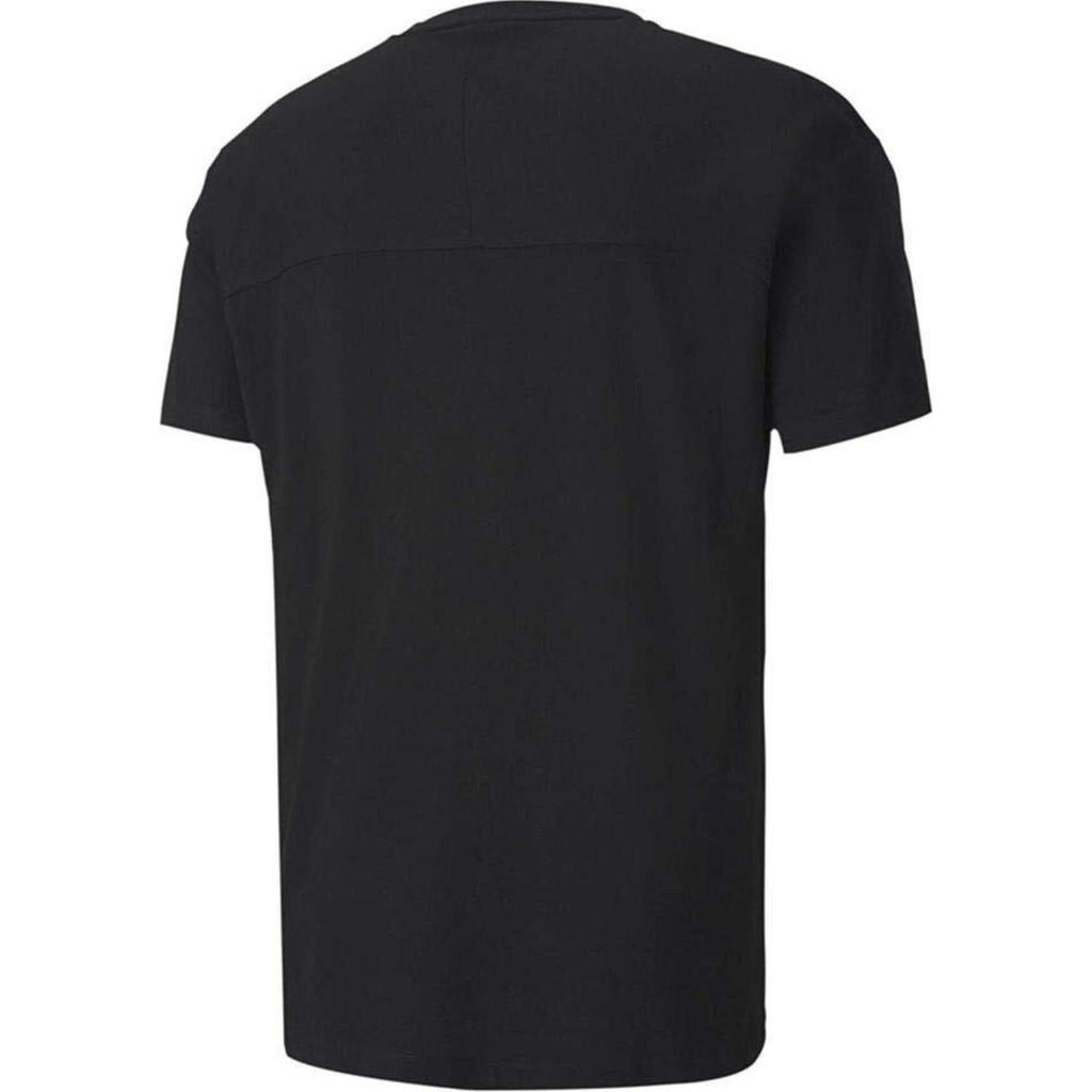 Puma Crew Neck Solid Short Sleeve T-Shirt Men Tops Black 596143-02