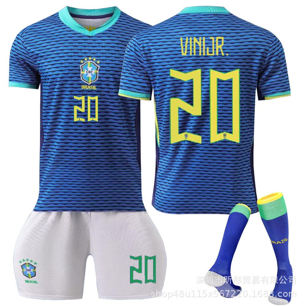 2024 Brazil Away Jersey Neymar Vinicius Adult Children Student Training Suit Men's and Women's Jerseys