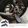 Motorcycle Bike Scooter Rear Passenger Foot Peg Footrest Pedal Bracket Stand Support Kit