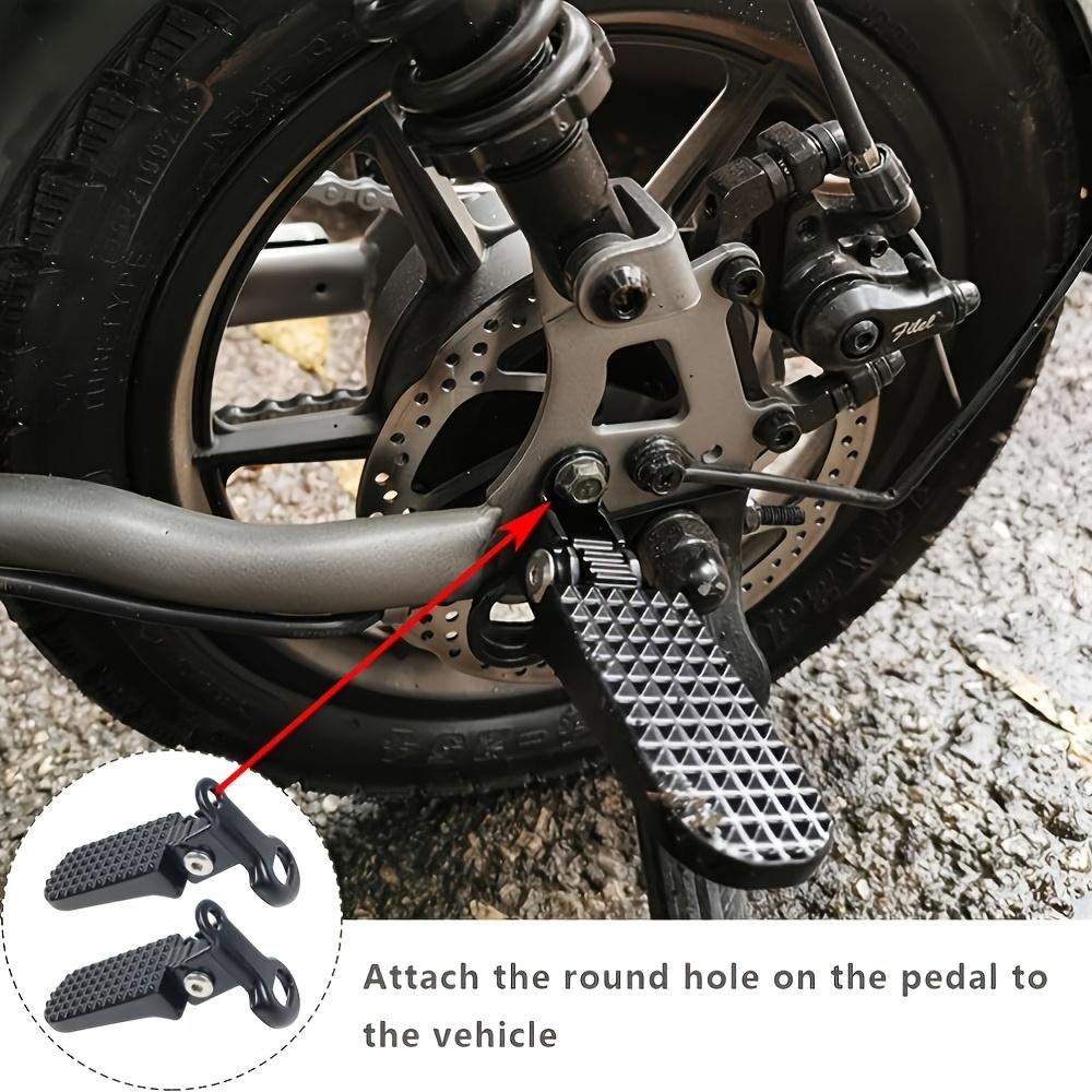 Motorcycle Bike Scooter Rear Passenger Foot Peg Footrest Pedal Bracket Stand Support Kit