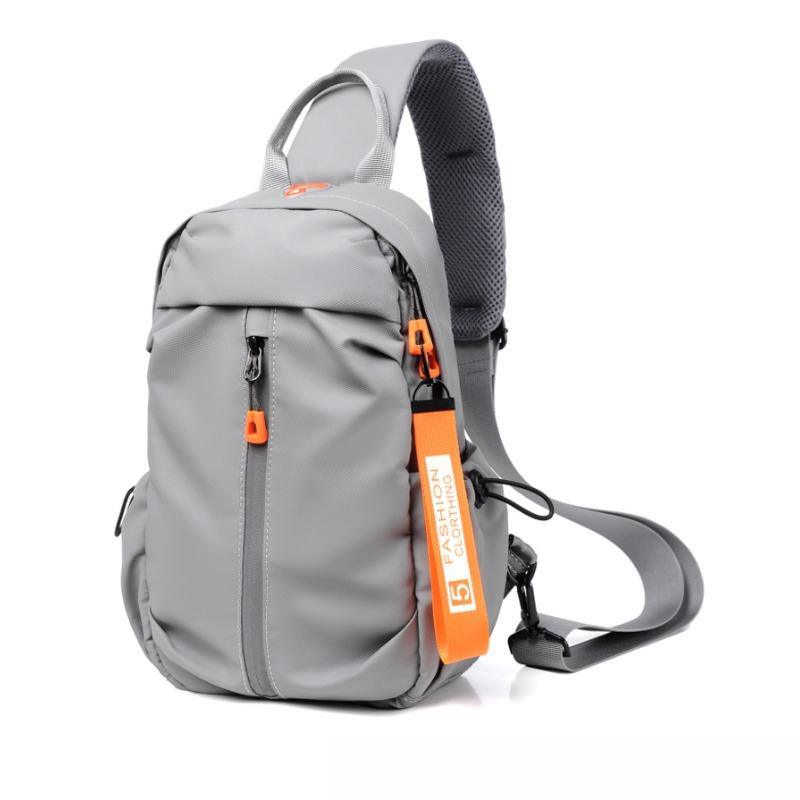 

Серия мужских нагрудных сумок, мужская сумка через плечо, мужская и женская дорожная сумка через плечо высокого класса в стиле кэжуал, мужской стиль серый