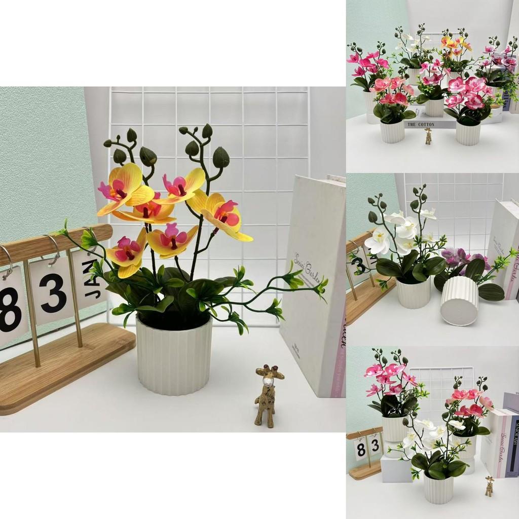 Butterfly Orchid Artificial Plant Indoor Decor With Plastic Material For Home Living Room Accent