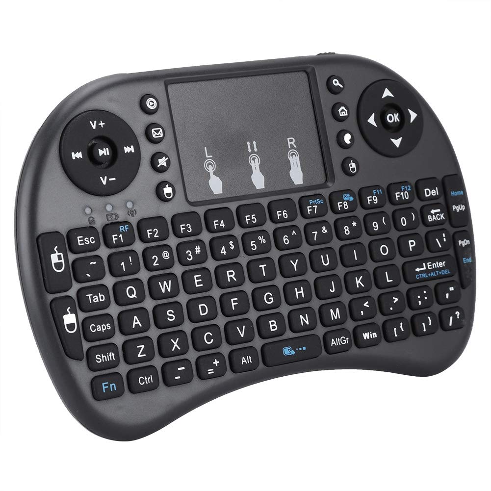Mini I8 Wireless Keyboard with Touchpad for Smart TV PC, 2.4GHz, 92 Keys, Multimedia Control Keys, Auto SleepWake