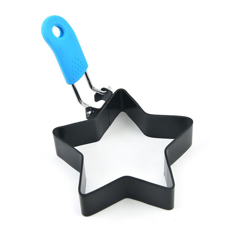 Heart-Shaped Stainless Steel Egg and Cookie Mold Cooking Tool