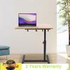 Bymaocar Mobile and Lockable Standing Home Office Laptop Desk Portable Presentation Stand with Adjustable 360° Rotating Desktop