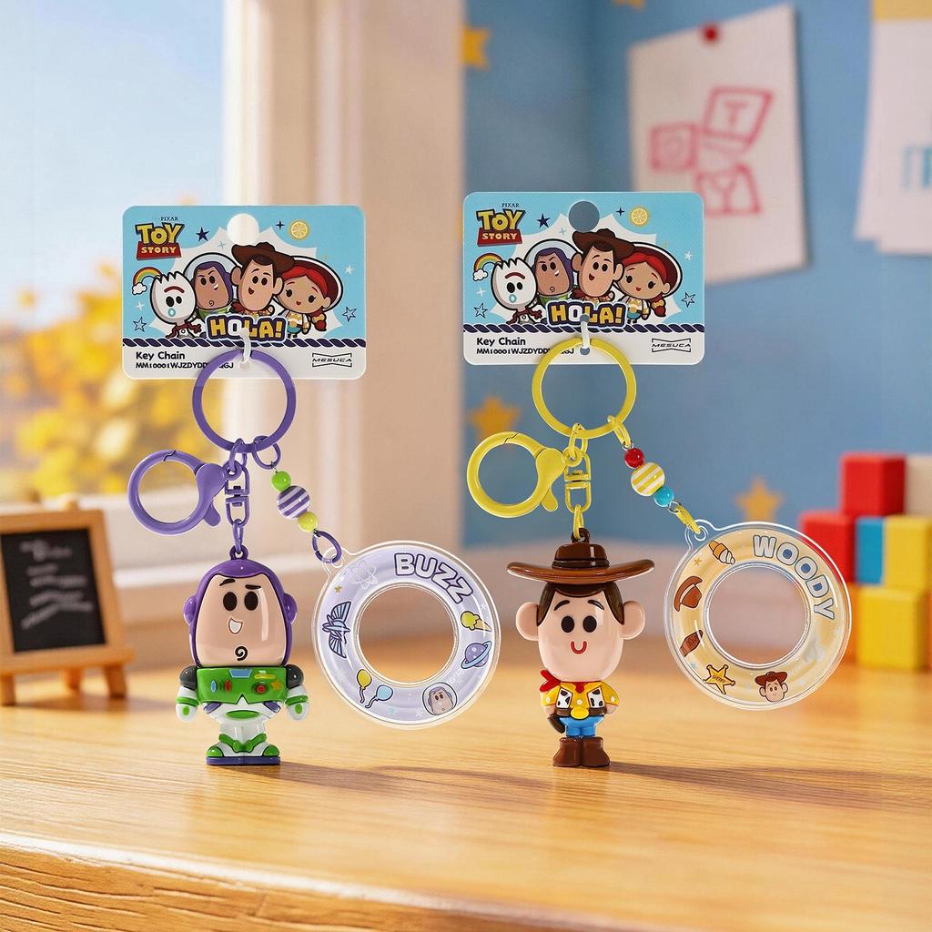 2026 New! 5 Woody Lilypad Forky with Swim Ring Cute Keychain Buzz Bag Charm Lovely Pendant Mini Gift Cartoon Toy