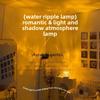 Cylindrical Water Ripple Atmosphere Light Mood Night Light Crystal Rotating Projection Color Bedroom Bedside Atmosphere Small Ta