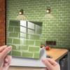 10Pcs PVC Tile Stickers 15*15cm Waterproof 3D Wall Sticker Marble Grain Self Adhesive Art Wall Decal
