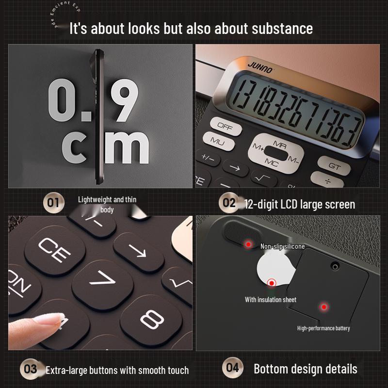 Zuneng Advanced Large Screen Financial Calculator for Office and Business Use