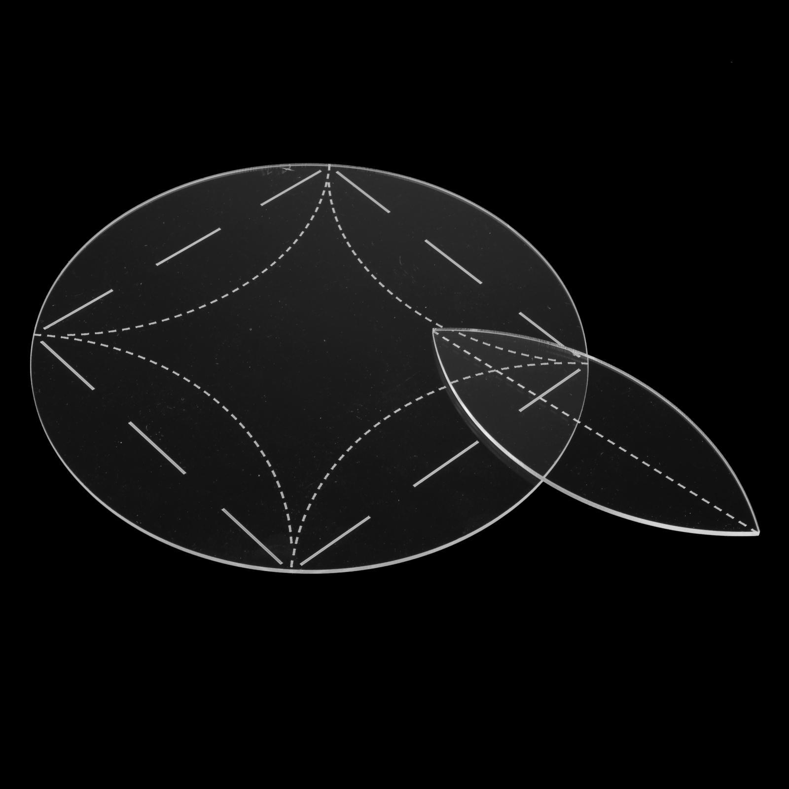 Прозрачный шаблон для квилтинга Принадлежности для пэчворка Круглый шаблон для квилтинга Круг для 8inch