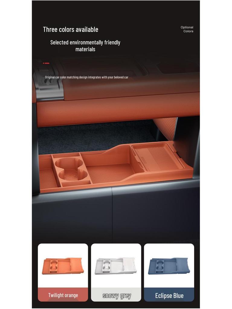 Kompatibel mit Silikon-Aufbewahrungsbox/Organizer/Brillenetui unter Formula Leopard Titanium 7 (Modell 25) Mittelkonsole.