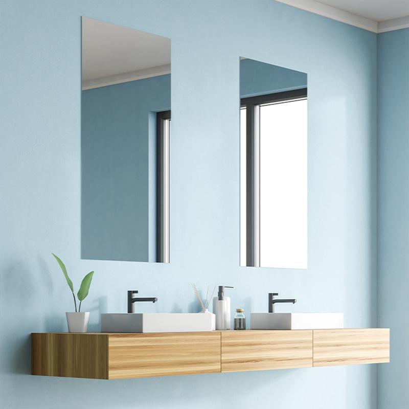 Autocolante autoadezive pentru oglindă Oglinzi flexibile Foi de tăiat DIY Oglindă de perete PET Autocolante pentru oglindă fără sticlă Perete cu oglindă