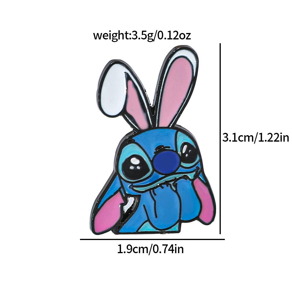 Creative Stitch Metal Badge Star Baby Stitch Alloy Drip Brooch Pin