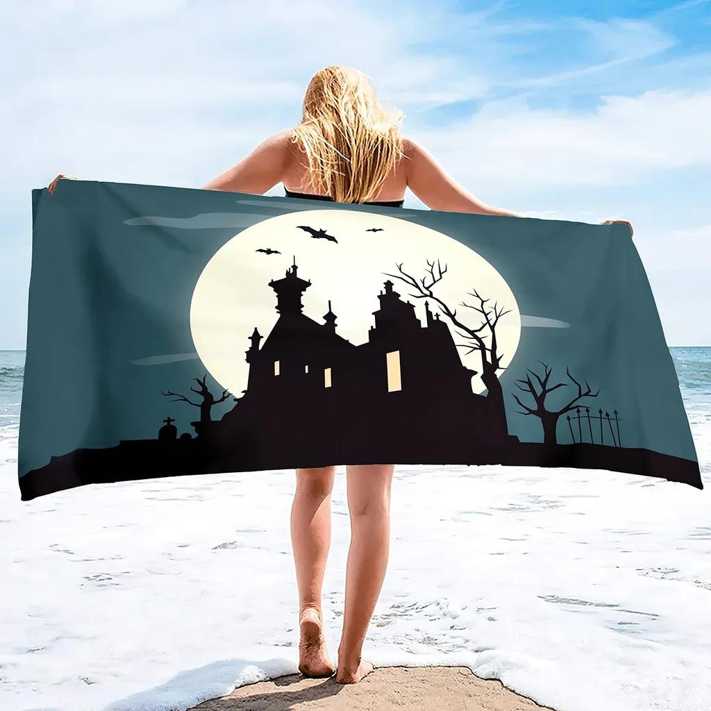 Beach Towel Fantasy Castle Microfiber Beach Towels Quick Dry Bath Towel Sports Beach Travel Towel Swimming Pool Towels for Girl