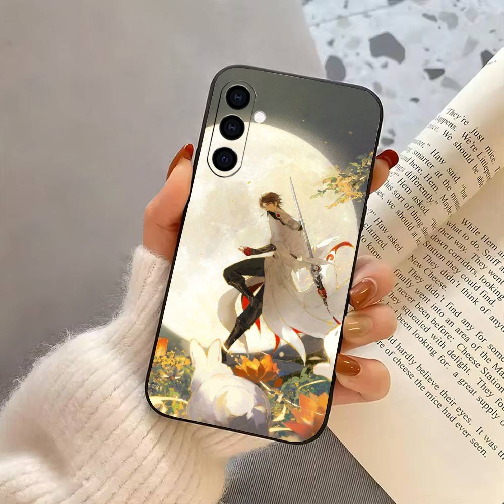 

Чехол для телефона H-Honor of K-Kings Li Bai-es Для Samsung Galaxy A73,A72,A71,A70,A53,A52,A51,Другие Мягкий Черный Чехол Samsung a30 a20