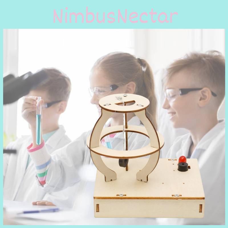 Wooden Diy Earthquake Alarm Model Kids Maker Hands-on Stem Educational Toy