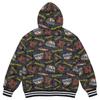 Supreme X Mitchell & Ness Teams Zip Up Hooded Sweatshirt Black