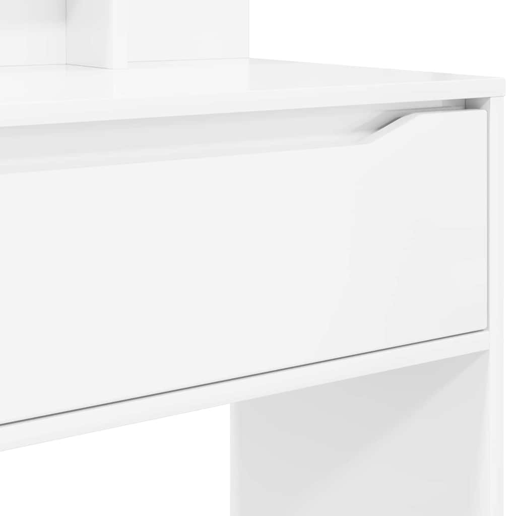 Bedroom Vanity Tables High Gloss White 80 x 39.6 x 135 cm