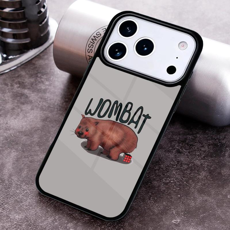 

Cute Baby Wombat Phone Case For iPhone 17 16 15 14 13 12 11 Pro Max Plus 17Air Soft Silicone Cover iPhone 16 Plus