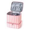 Nuova Borsa Organizzatore Smalti per Unghie a Doppio Strato 30 Scomparti Borsa Kit Cura Unghie Portatile Grande Capacità Borsa Trucco Strumento Cura Unghie