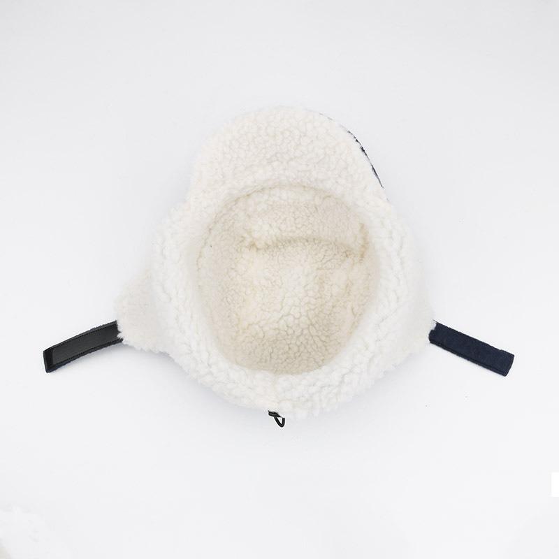Winter New Boys and Girls Outdoor Skiing Windproof Thickened Lamb Wool Children's Ear Caps Thermal Cap