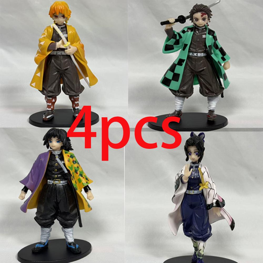 Non-Toxic .Spot Anime Slayer Kimetsu No Yaiba Figure Kamado Tanjirou Action Figure Agatsuma Zenitsu Nezuko Warrior Pvc Model Toys