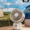 Oscillating Student Fan with 16-Hour Battery for Silent Classroom & Office Cooling