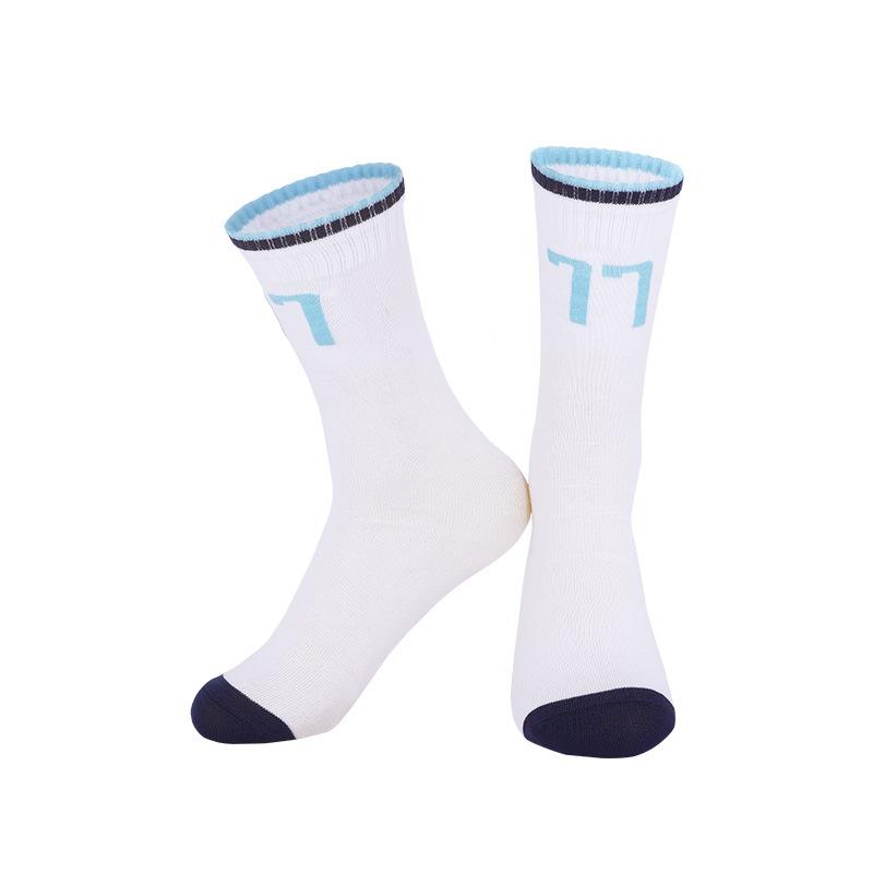 Summer Thin Children'S High-Top Basketball Socks Student Middle School Children'S Performance Star Number Socks Youth Sports Socks
