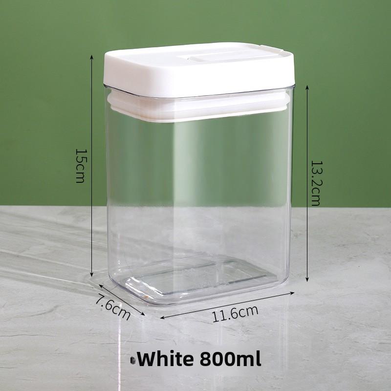 

Защищенные от насекомых пищевые герметичные зерновые и крупы кухонные сухие продукты влагонепроницаемые банки для хранения 800ML-1PC