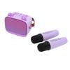 Mini Karaoke Machine Toy Kids Boys Girls Portable Bluetooth Speaker with 2 Wireless Mics for Early Education Home