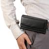 Multi-Functional Leather Phone Waist Pack for Men - Magnetic, Belt-Friendly, Back Buckle Design